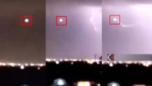 OVNI es golpeado por un rayo en Texas, EE.UU.