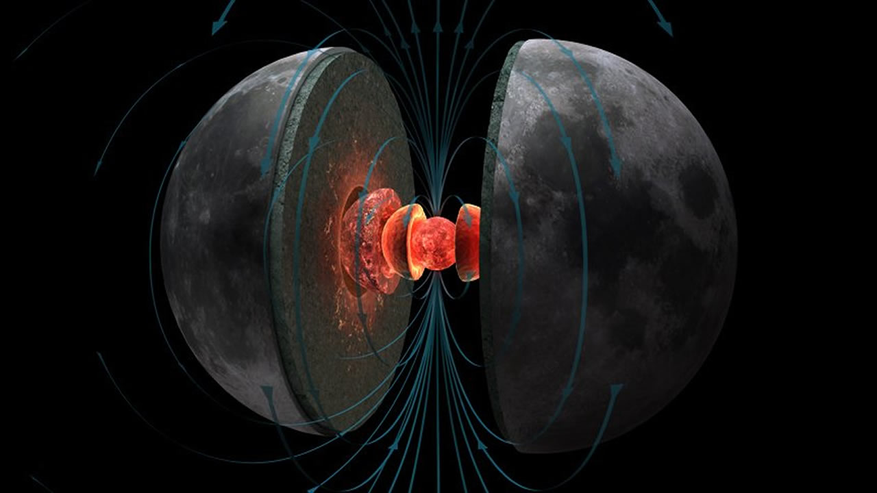 Científicos descubren los restos de un intenso campo magnético en la Luna