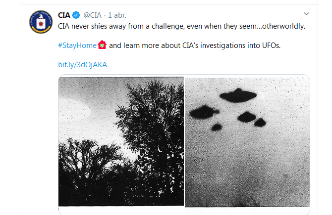 La CIA libera archivos secretos sobre ovnis como “regalo de cuarentena”