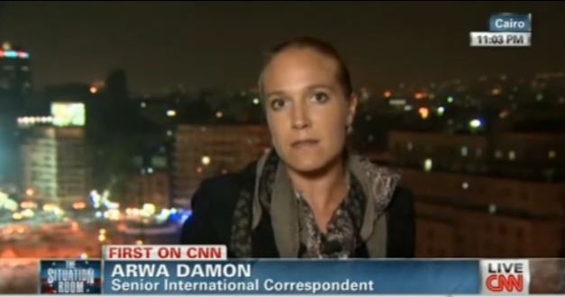 falla holografica ojos en la periodista arwa damon de la cnn parpados transparentes