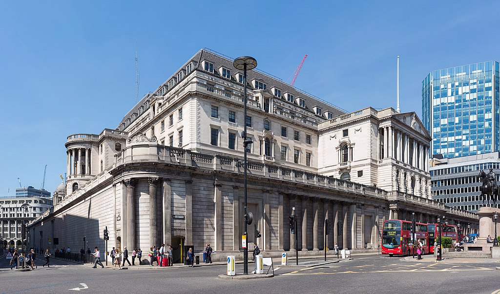 El Banco de Inglaterra o la anciana de Threadneedle Street
